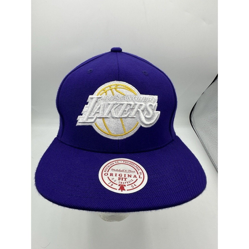 Los Angeles Lakers Mitchell & Ness Original Fit Purple Snapback Hat NBA OSFM
